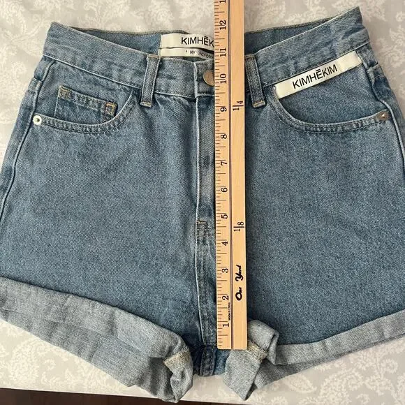 Kimhekim My Uniform Denim Shorts Size M - Picture 6 of 7